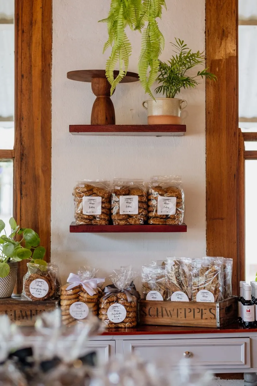 Assortment of freshly baked cookies and sweet treats at Alfresco