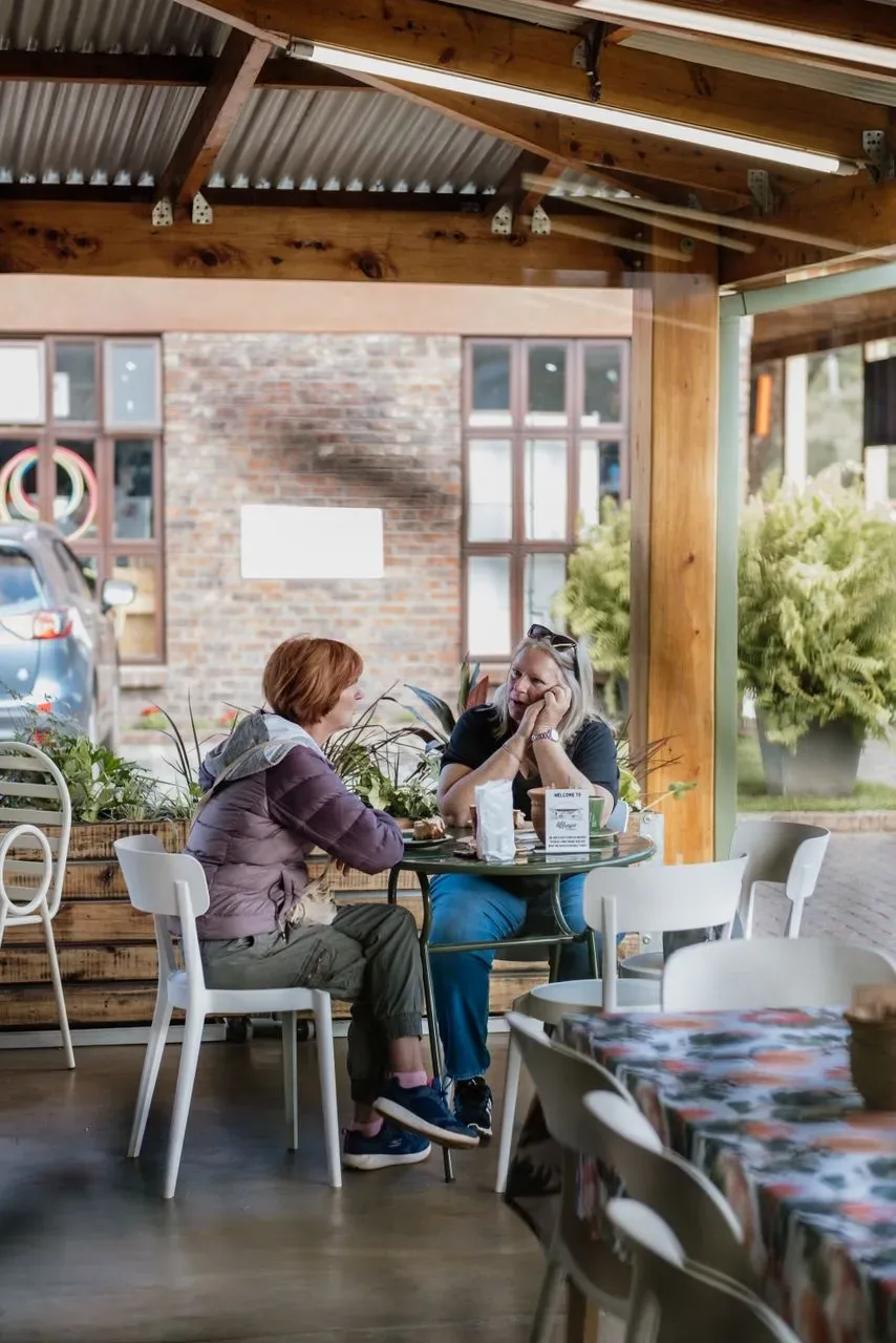 Customers enjoying the welcoming Harare bakery space